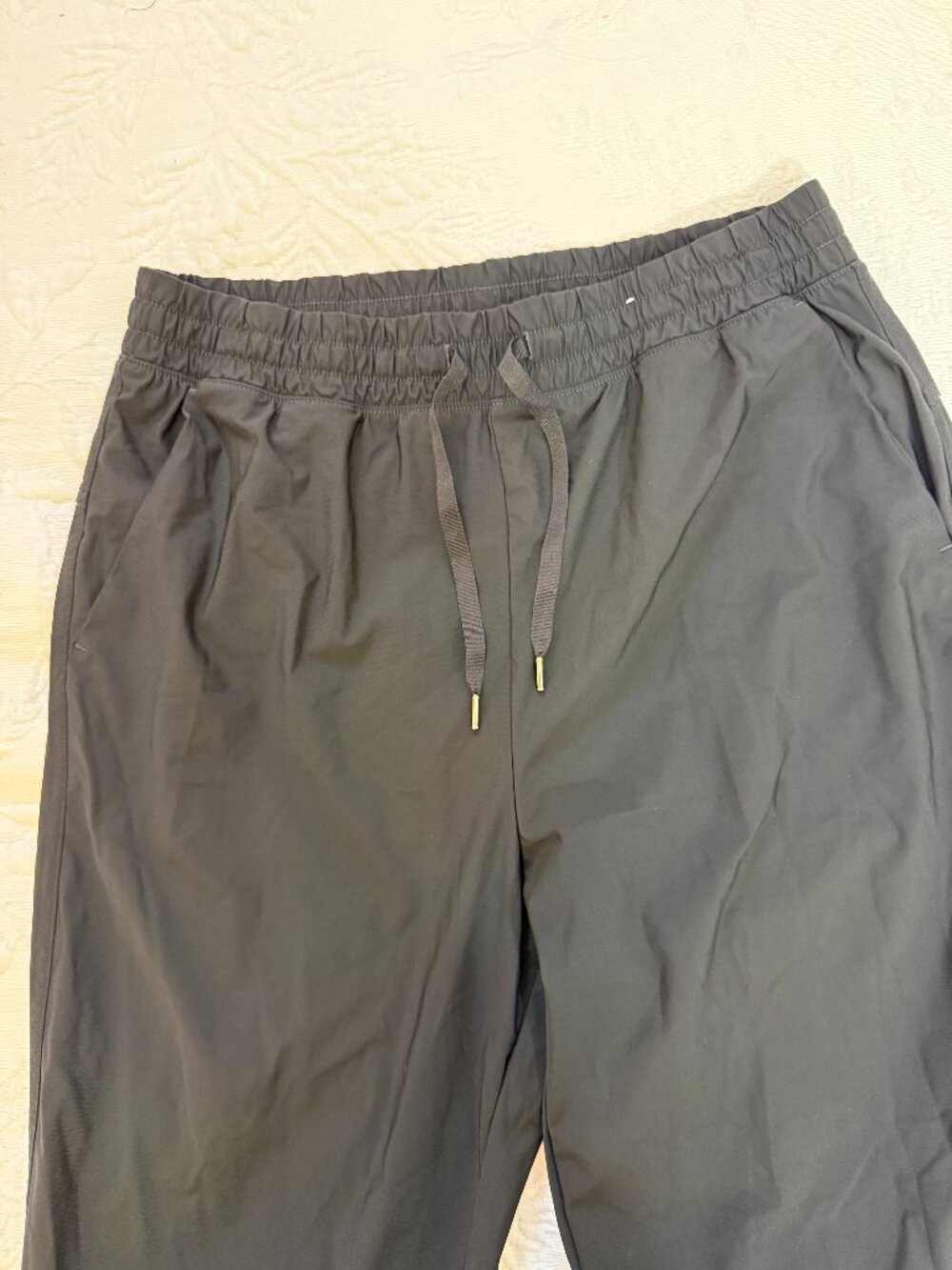🪩 2/20 Unknown Brand Black Active Wind Pant Joggers Size M - Picture 2 of 8